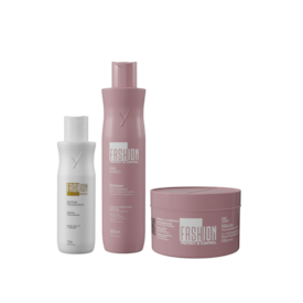 Combo Escova Progressiva 150g + Kit Manutenção Pós-Progressiva 300ml/250g - Fashion Gold
