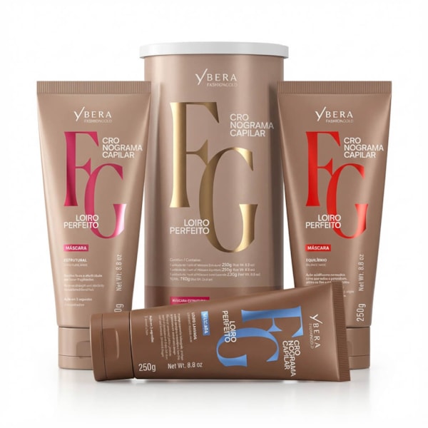 Cronograma Capilar Loiro Perfeito | Ybera Fashion Gold