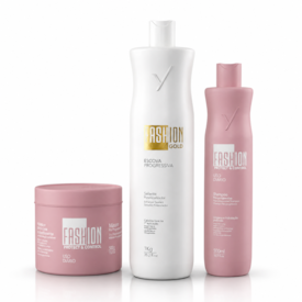 Escova Progressiva 1Kg + Kit Manutenção 500g - Fashion Gold