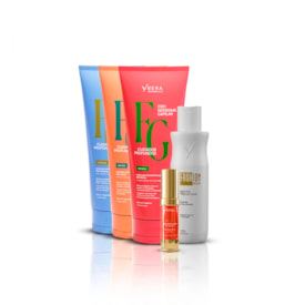 Kit 3 Máscaras Cuidados Profundos + Óleo de Mirra 15ml + Progressiva 150g - Ybera