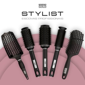 Kit Escovas Profissionais Stylist - Fashion Gold