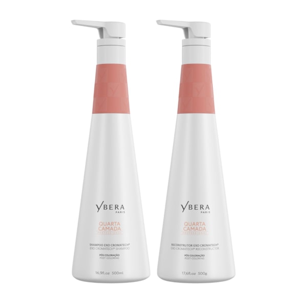 Kit Quarta Camada - Shampoo 500ml + Reconstrutor 500g | Ybera
