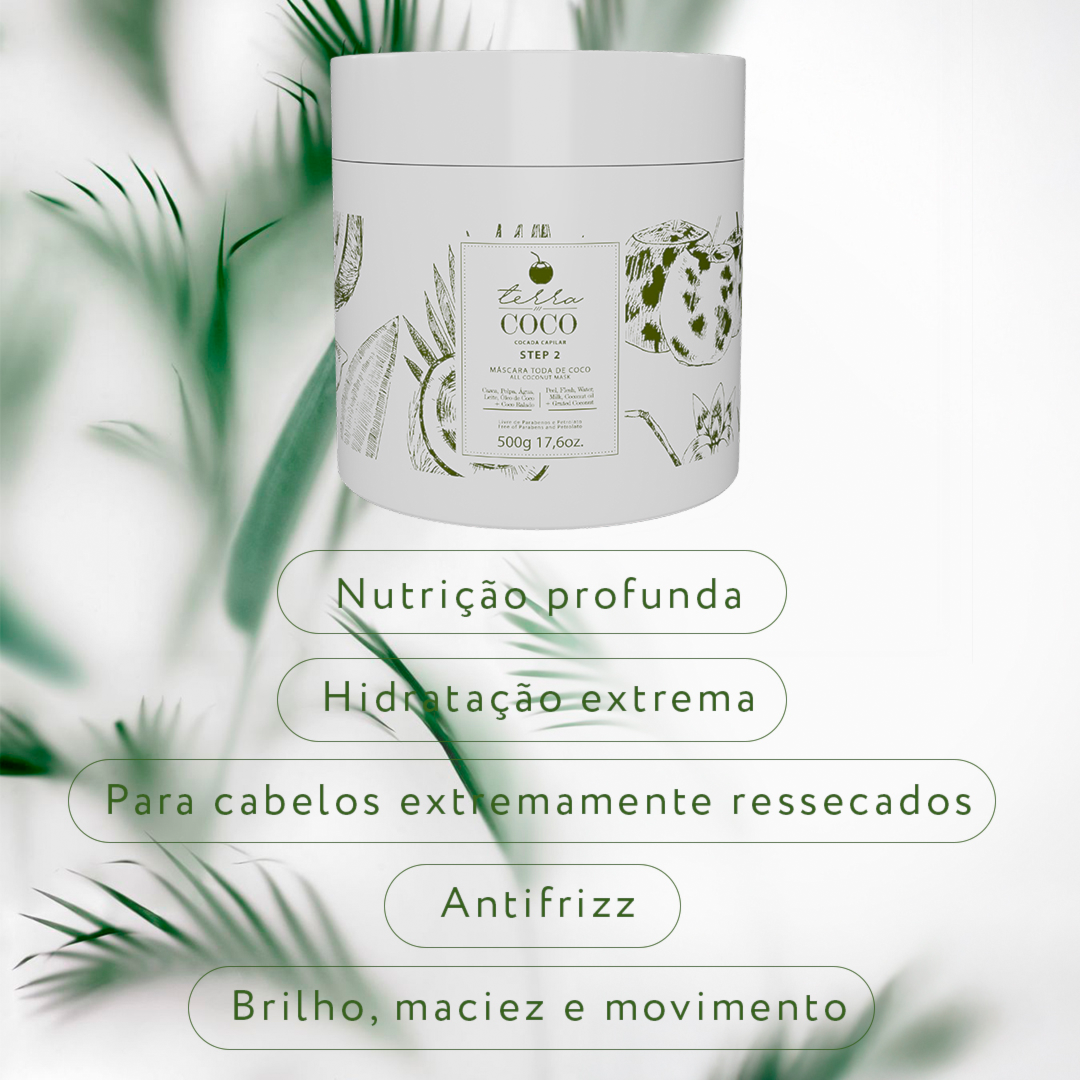 Kit Shampoo Isotônico e Máscara Toda de Coco Special Edition 500ml