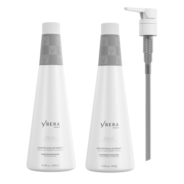 Kit Shampoo Vello 500ml + Máscara Vello 500g | Ybera
