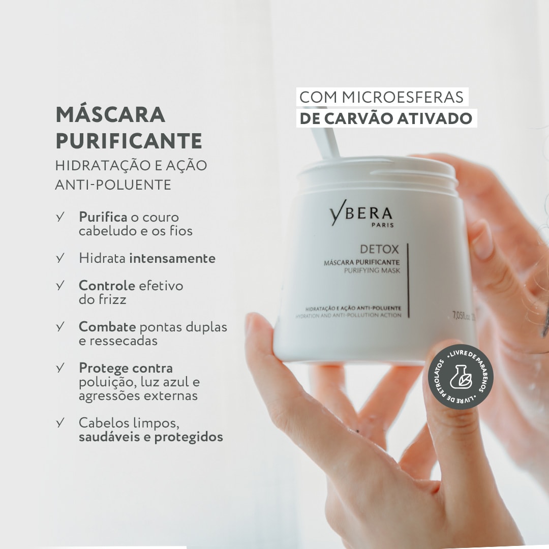 Máscara Detox Purificante 200g - Ybera Paris