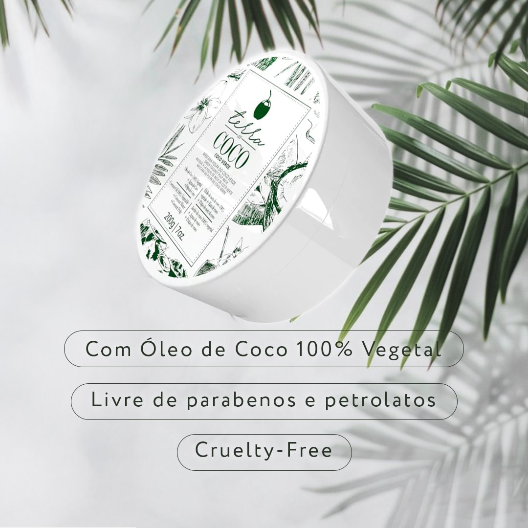 Máscara Polpa de Coco Verde 200g - Terra Coco