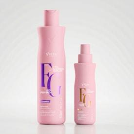 Shampoo Alinhador 500ml + Top Coat 150ml Liso Perfeito - Ybera Fashion Gold